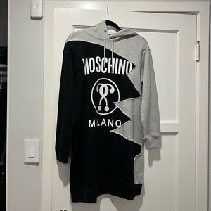 New Moschino oversized big sweater shirt logo dress streetwear hoodies milano